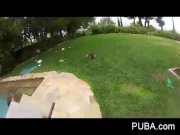 Fun poolside BTS with Natasha and Alison 13/16