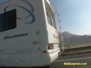 Nasty busty babe banged in in my big van with 4/16
