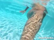 Dani Daniels lesbian pool fun