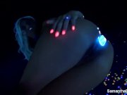 Samantha Saint's black-light Halloween