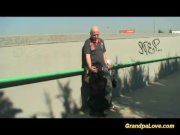 Outdoor fuck with babe and man 8/16