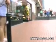 Peeping on a leggy redhead in public 9/16