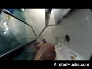 Kirsten Price showers with a camera  7/16