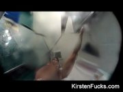 Kirsten Price showers with a camera  9/16