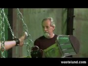 Wasteland Slave girl waxed and made to cum   6/16