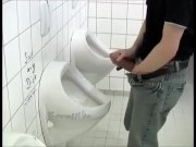 Hung Thick Cock Wanking in  Public Toilet 14/16