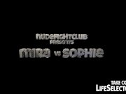 NudeFightClub presents Mira vs Sophie  16/16
