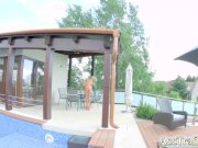 Petite blonde interviewed before anal  6/16