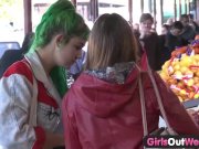 Girls Out West - Hot lesbian sex in public 1/16