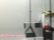 Long-haired brunette in hot backstage clip 6/16