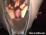 HUGE VAGINAL GAPING WITH HORSE SPECULUM DEVIC 8/16