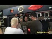 Blonde gets cum in gangbang 7/16