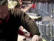 Blondes fights at work- one gets fuck penalty 1/16