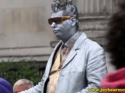 Mature lady directing a young couple 2/16