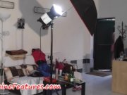 Backstage with sexy chick in pink dress 5/16