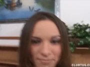 Brunette Hottie Sucks A Dick 6/16