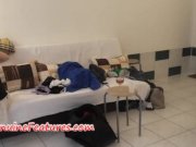 Nasty teen with cute small tits in backstage 12/16