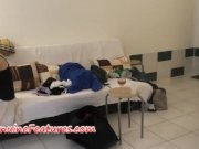 Nasty teen with cute small tits in backstage 13/16