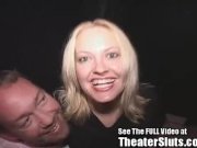 Cute Blonde Banged In Porn Theater Orgy! 1/16