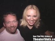 Cute Blonde Banged In Porn Theater Orgy! 2/16