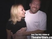 Cute Blonde Banged In Porn Theater Orgy! 6/16