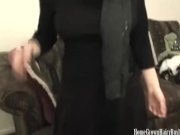 Polly Garter toys her hairy pussy 1/16