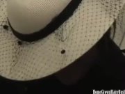 Polly Garter toys her hairy pussy 3/16