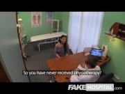 Fake Hospital - Brunette with a vibrator 2/16