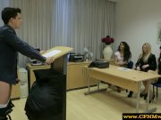 Femdom humiliating her sub by sucking cock 12/16