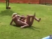 Angry girl spanks her lover slutty mistress 5/16