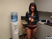 Masturbating In The Office's Lunch Room 1/16