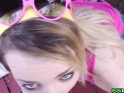 Outdoor sex with petite girlfriend 1/16