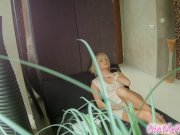 Hot blonde toying her meaty pussy and ass 2/16