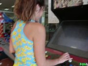 Humping playful Zoey Foxx's pussy outdoors 3/16