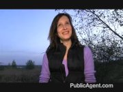 PublicAgent - Evelyn strips off outside 8/16