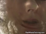 Petite babe pissed on the bowl and drink her  10/16