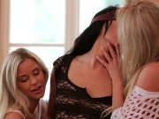 Lesbian threesome makes wet pussies cum hard 3/16