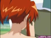 Blonde hentai girl gets gangbanged