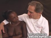 Wild Ebony Slut Shocked and Screwed 1/16