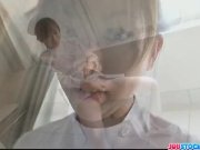 There is a lovely pussy under Miina nurse uni 1/16