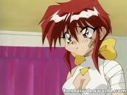 Dude is sex served by two lovely anime girls