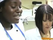 Femdom CFNM babes massaging cock 16/16