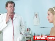 Amateur blonde Tina odd vagina exam at clinic 4/16