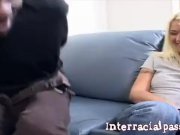 Blonde Beauty Lets 2 Blackmen Bang Her 4/16