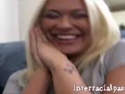 Blonde Beauty Lets 2 Blackmen Bang Her 5/16