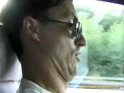 Blonde sucks cock in car trip 6/16