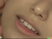 Gorgeous babe in sexy lingerie gagging two ha 12/16