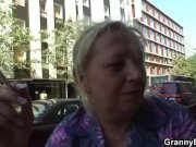 Busty granny is picked up by young stud 1/16