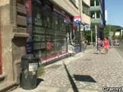 Busty granny is picked up by young stud 4/16