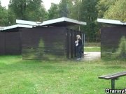 Granny takes it from behind in the changing r 1/16